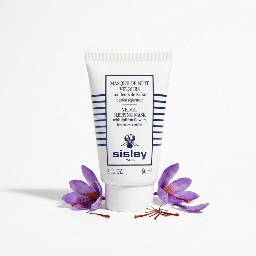 Sisley Paris Velvet Sleeping Mask with Saffron Flowers 60ml / 2 oz | Luxury Overnight Face Mask