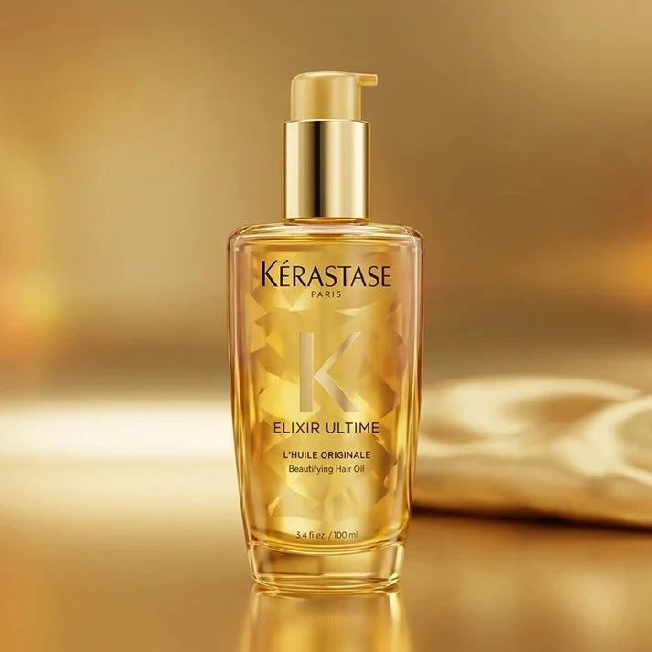 Kérastase Elixir Ultime L’Huile Original Hair Oil 100ml | Luxury Shine &amp; Frizz Control Hair Treatment
