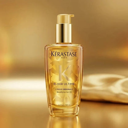 Kérastase Elixir Ultime L’Huile Original Hair Oil 100ml | Luxury Shine &amp; Frizz Control Hair Treatment