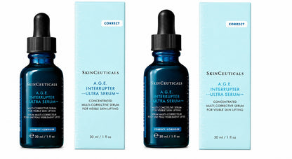 SkinCeuticals A.G.E. Interrupter Ultra Serum 1 oz (30ml) Full Size Pack of 2 | Concentrated Anti-Aging Lifting Serum | New &amp; Sealed