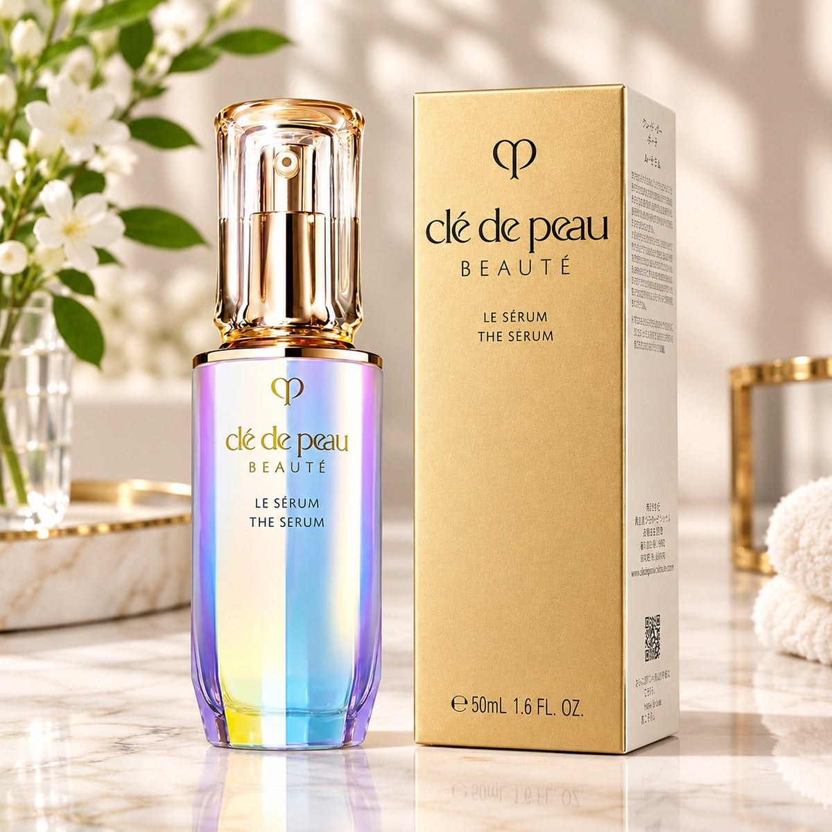 Clé de Peau Beauté Le Sérum The Serum 50ml / 1.6 oz | Luxury Anti-Aging Face Serum | New in Box