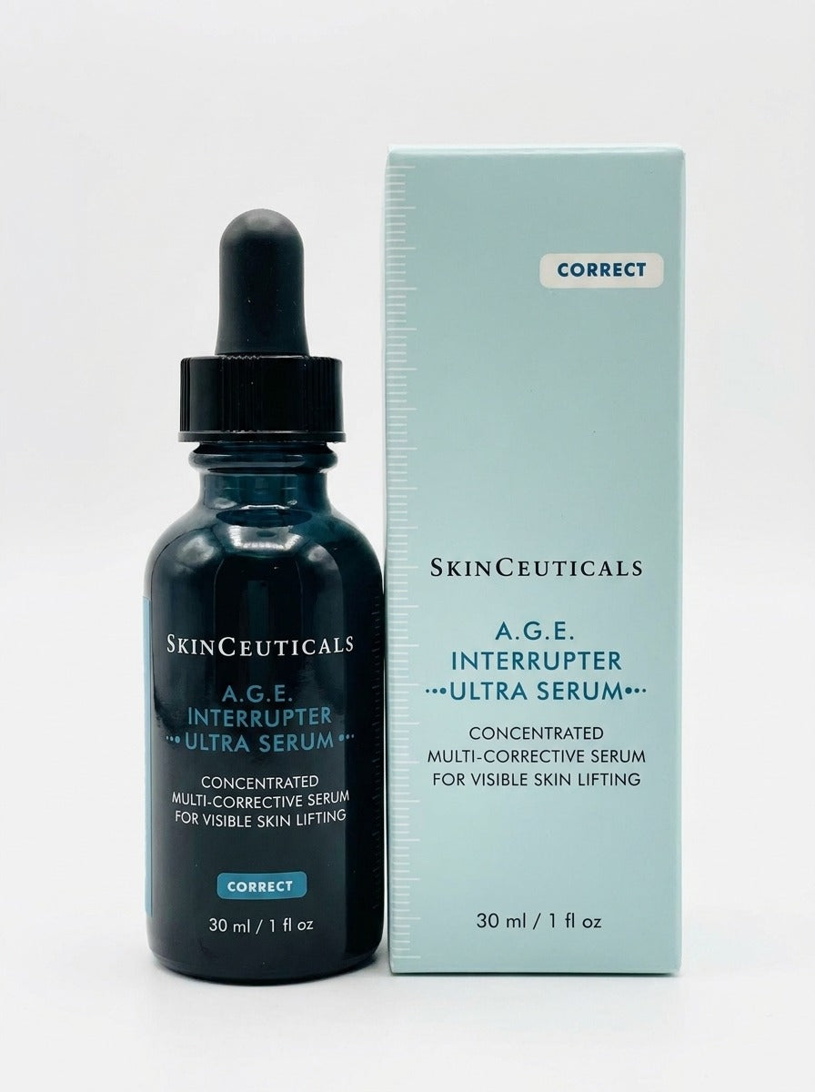 SkinCeuticals A.G.E. Interrupter Ultra Serum 1 fl oz / 30ml | Concentrated Multi-Corrective Lifting Serum | Brand New