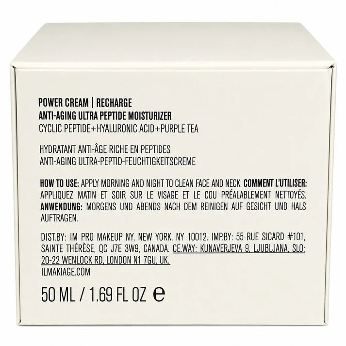 IL MAKIAGE Power Cream Recharge 1.69 oz | Anti-Aging Blur &amp; Smooth Wrinkle Filler Face Cream