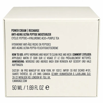 IL MAKIAGE Power Cream Recharge 1.69 oz | Anti-Aging Blur &amp; Smooth Wrinkle Filler Face Cream