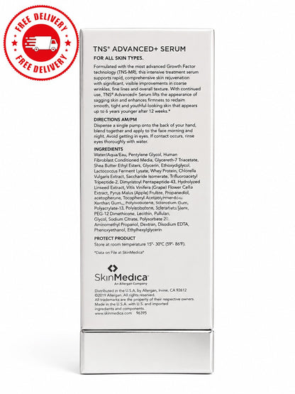 SkinMedica TNS Advanced+ Serum 1 oz / 30ml – Premium Anti-Aging Facial Serum for Firming, Smoothing &amp; Youthful Skin Appearance – New Sealed