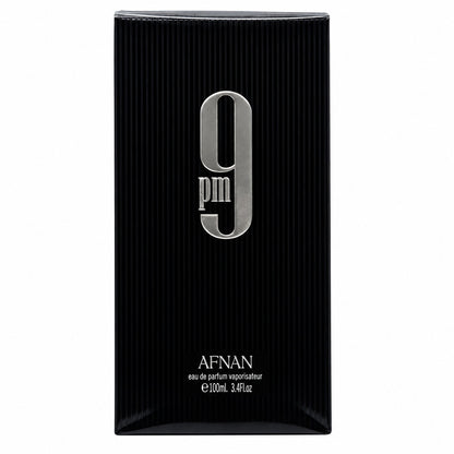 Afnan 9 PM Eau de Parfum Spray 3.4 oz / 100ml for Men – Long Lasting Warm Vanilla Amber Fragrance – New Sealed