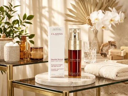 Clarins Double Serum 50ml / 1.7 oz | Age Control Concentrate Anti-Aging Face Serum with Hydric + Lipidic System
