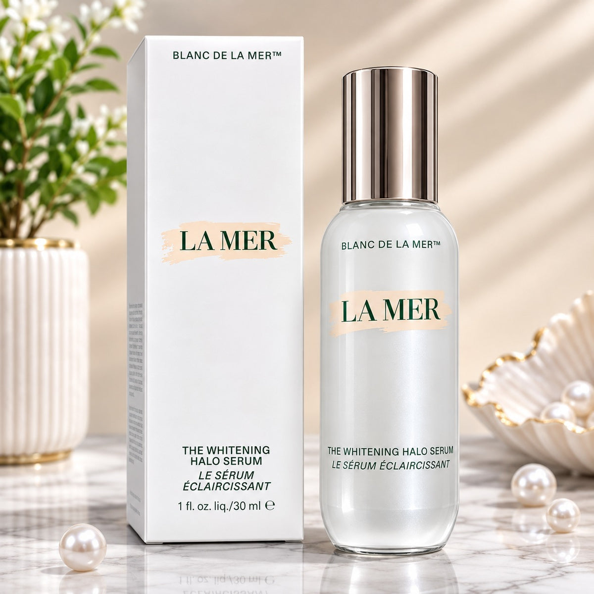 La Mer Blanc de La Mer The Whitening Halo Serum 30ml / 1 oz – Brightening Face Serum – New Sealed