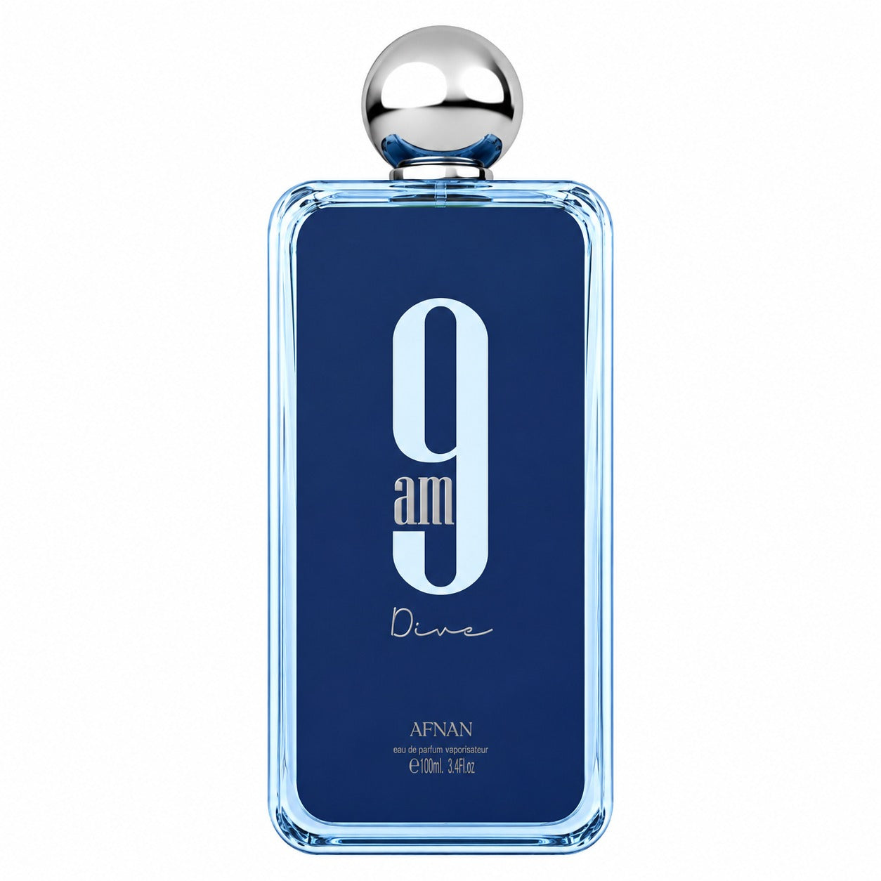 Afnan 9 AM Dive Eau de Parfum Spray 3.4 oz / 100ml for Men – Fresh Aquatic Citrus Fragrance – New Sealed