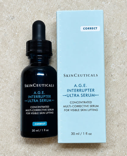 SkinCeuticals A.G.E. Interrupter Ultra Serum 1 fl oz / 30ml | Concentrated Multi-Corrective Lifting Serum | Brand New