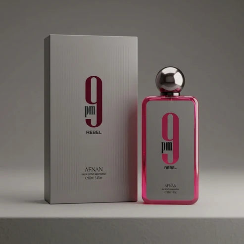 Afnan 9PM Rebel Eau de Parfum Spray 3.4 oz / 100ml Unisex | Long Lasting Luxury Fragrance | New Sealed