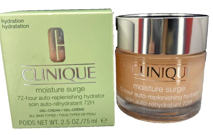 Clinique Moisture Surge 72-Hour Auto-Replenishing Hydrator Gel Cream 2.5 oz / 75ml – Hydrating Face Moisturizer