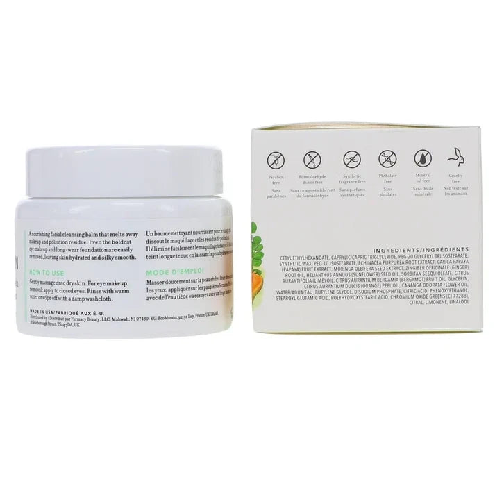 Farmacy Green Clean Makeup Meltaway Cleansing Balm 100ml | Makeup Remover &amp; Facial Cleanser for Smooth Skin